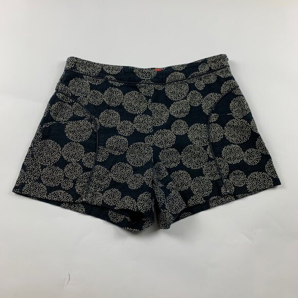 Cartonnier Black Dot Printed Canvas Side Zip Shorts 4 - Picture 1 of 6